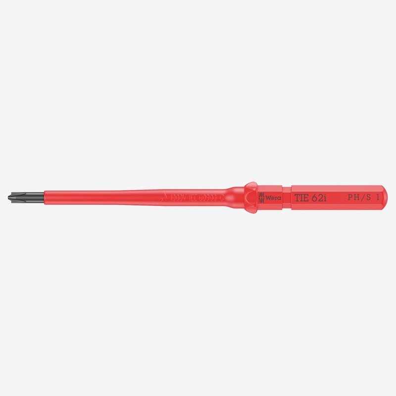 Wera 006514 KK VDE 62 i Insulated Blade for Phillips/Slotted Screws, # 1 x 157 mm