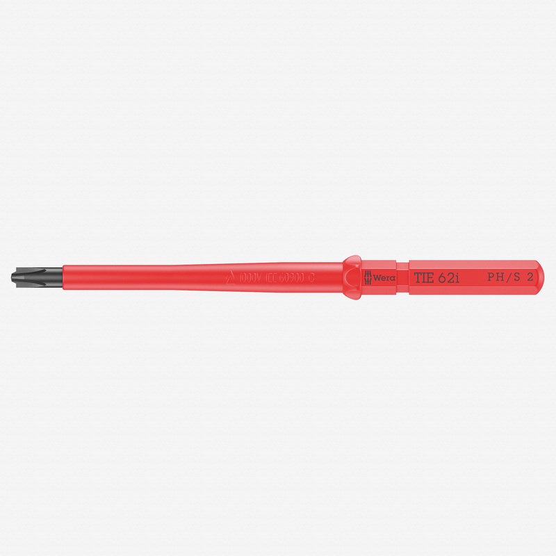 Wera 006515 KK VDE 62 i Insulated Blade for Phillips/Slotted Screws, # 2 x 157 mm