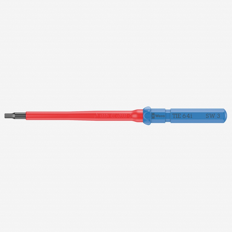 Wera 006519 KK VDE 64 i Insulated Blade for Hex Screws, 3.0 x 157 mm