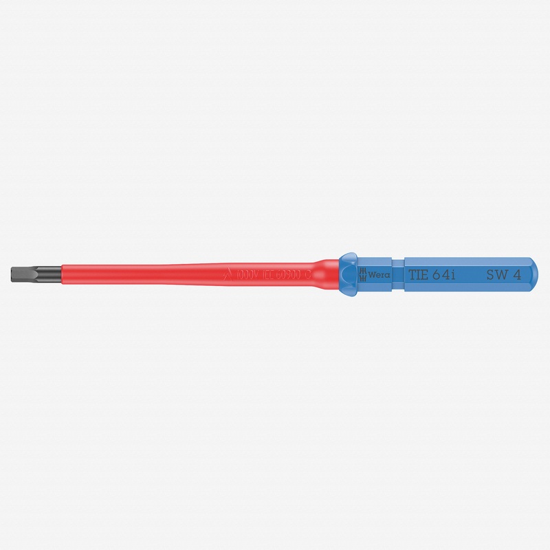 Wera 006520 KK VDE 64 i Insulated Blade for Hex Screws, 4.0 x 157 mm
