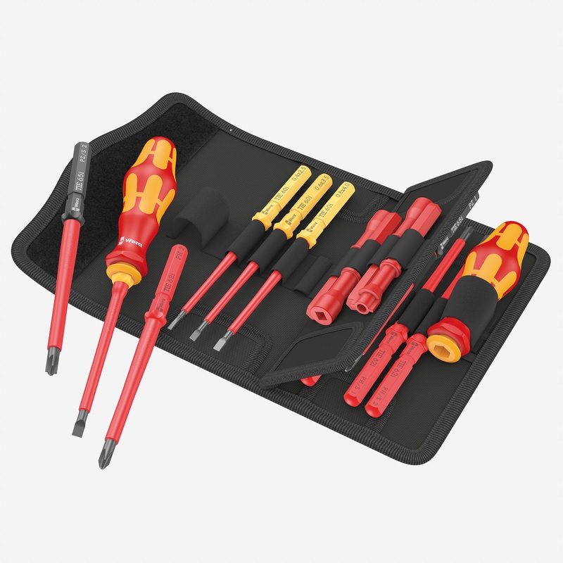 Wera 006614 Kraftform Kompakt VDE 18 Universal 2 Tool Finder Set, 18 pieces