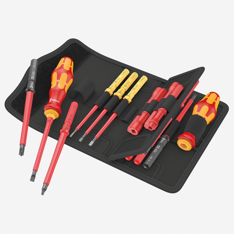 Wera 006616 Kraftform Kompakt VDE 18 Imperial 1 Tool Finder Set, 18 pieces