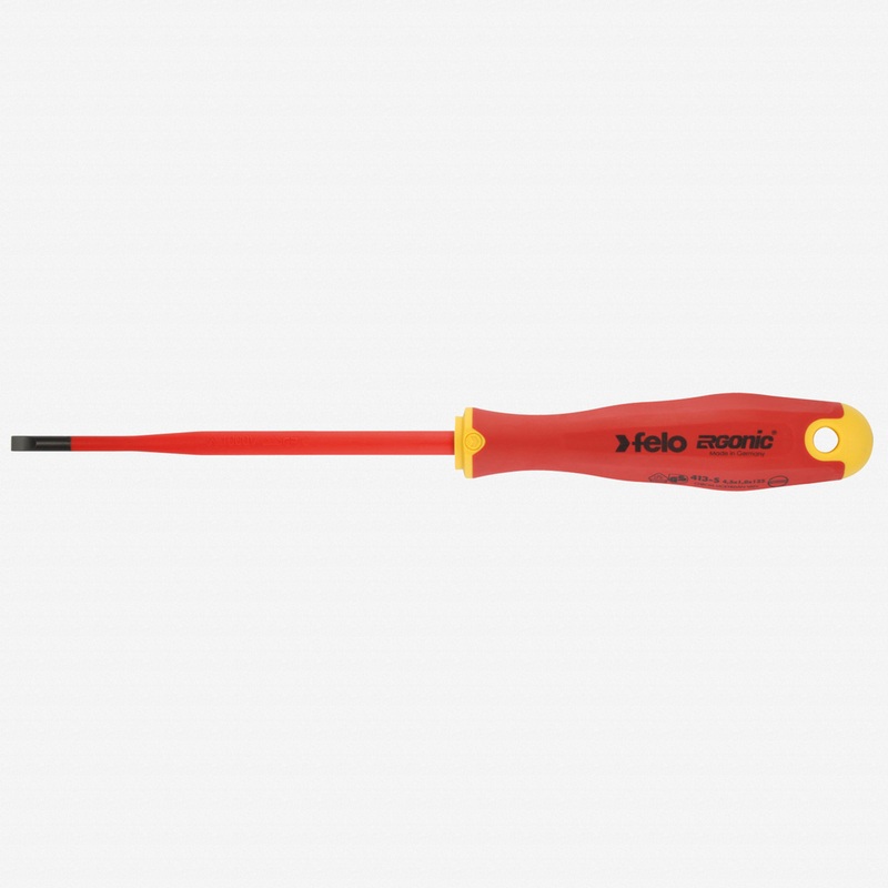 Felo E-slim Insulated 3 x 100mm Slotted Screwdriver