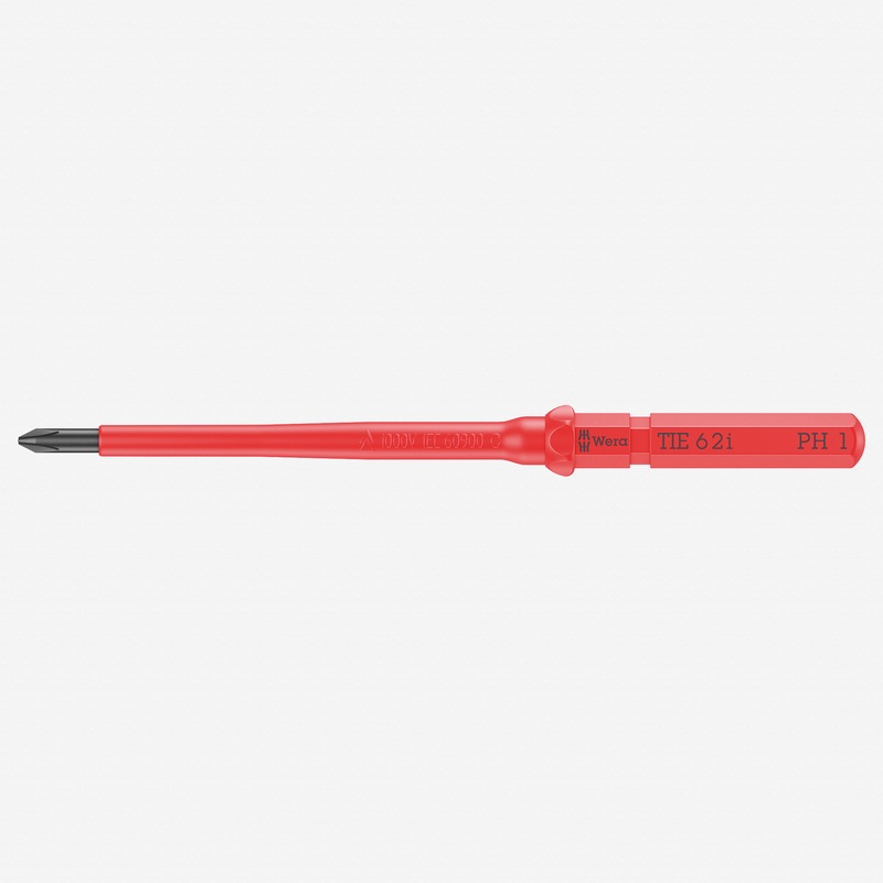 Wera 006510 KK VDE 62 i Insulated Blade for Phillips Screws, PH 1 x 157 mm