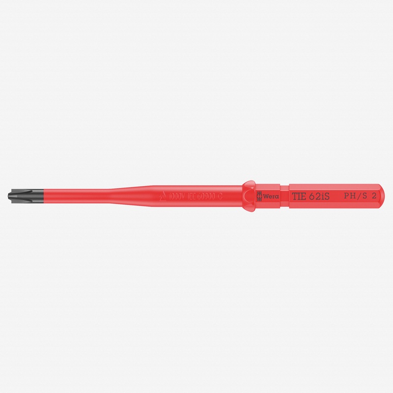 Wera 006517 KK VDE 62 iS Insulated Blade for Phillips/Slotted Screws, # 2 x 157 mm