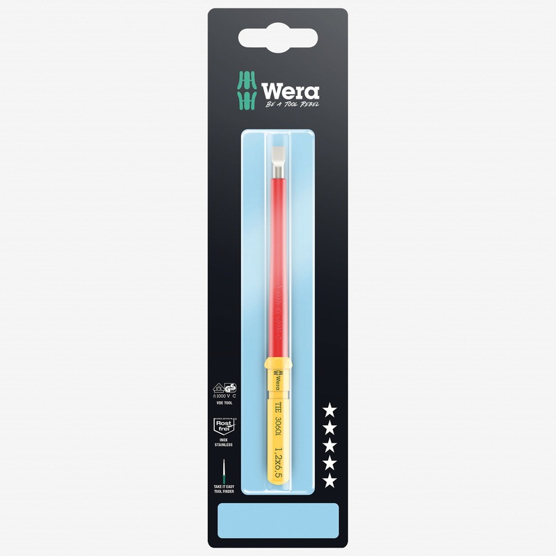 Wera 006579 Kraftform Kompakt VDE 3060 iS 1,0 x 5,5 Insulated Stainless Take It Easy Blade