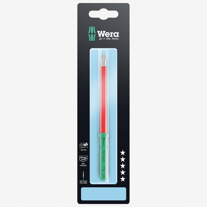Wera 006589 Kraftform Kompakt VDE 3067 i TORX 30 Insulated Stainless Take It Easy Blade