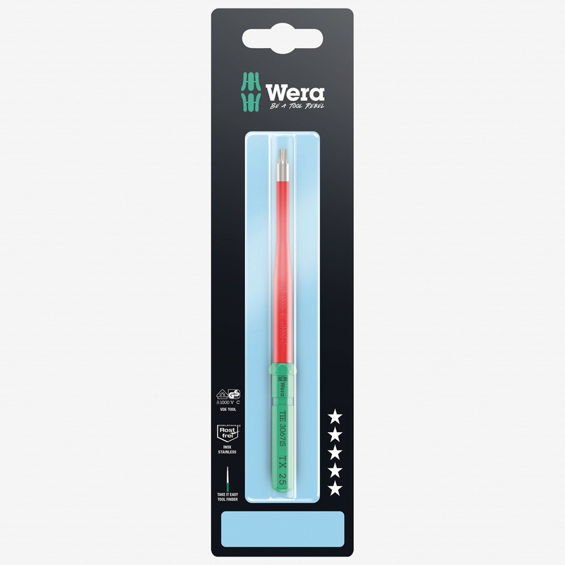 Wera 006590 Kraftform Kompakt VDE 3067 iS TORX 15 Insulated Stainless Take It Easy Blade