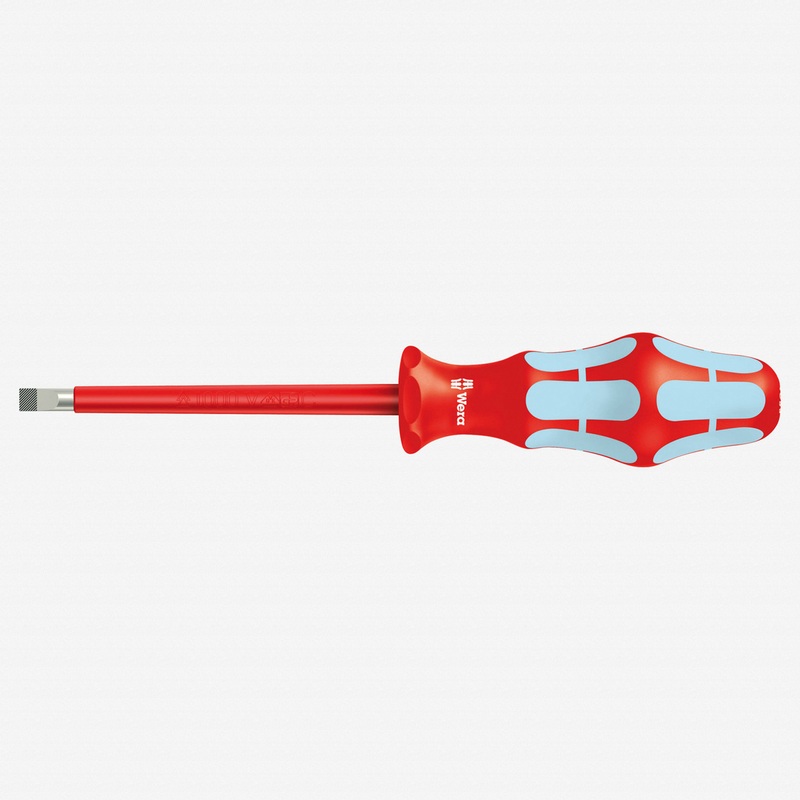 Wera 022729 Kraftform Plus VDE Stainless Steel Slotted Screwdriver, 3.0 x 80mm