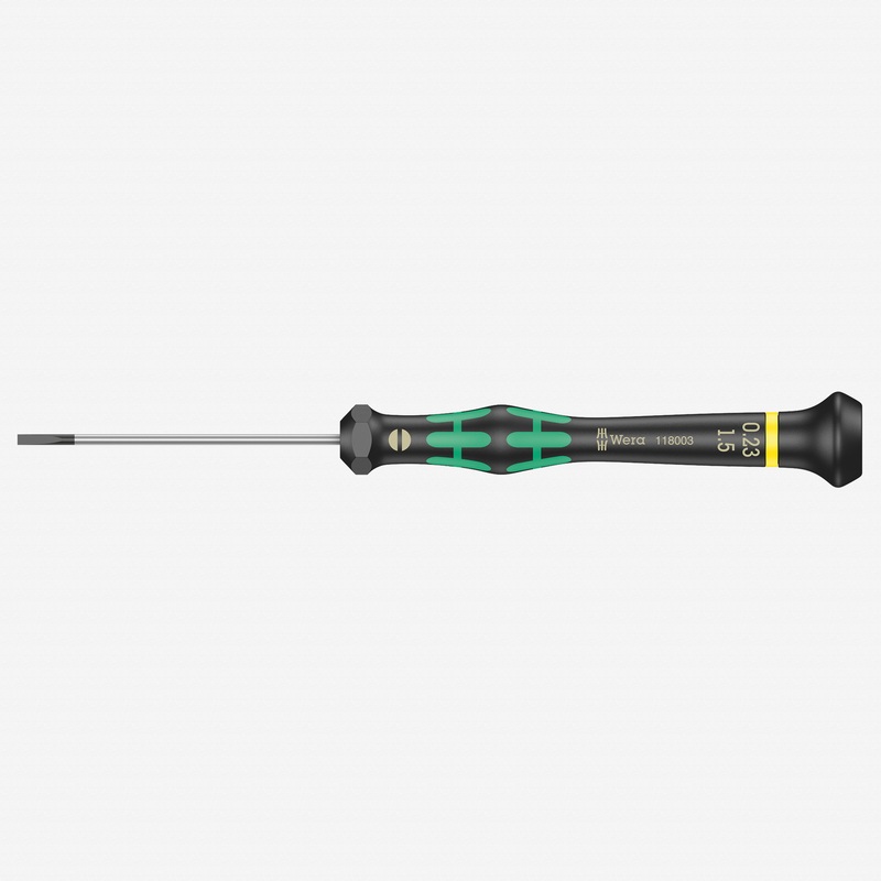 Wera 118003 1.5 x 60mm Kraftform Micro Slotted Precision Screwdriver