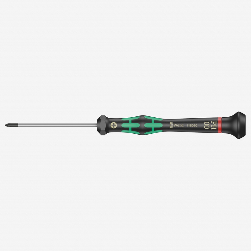 Wera 118020 PH #00 x 60mm Kraftform Micro Phillips Precision Screwdriver