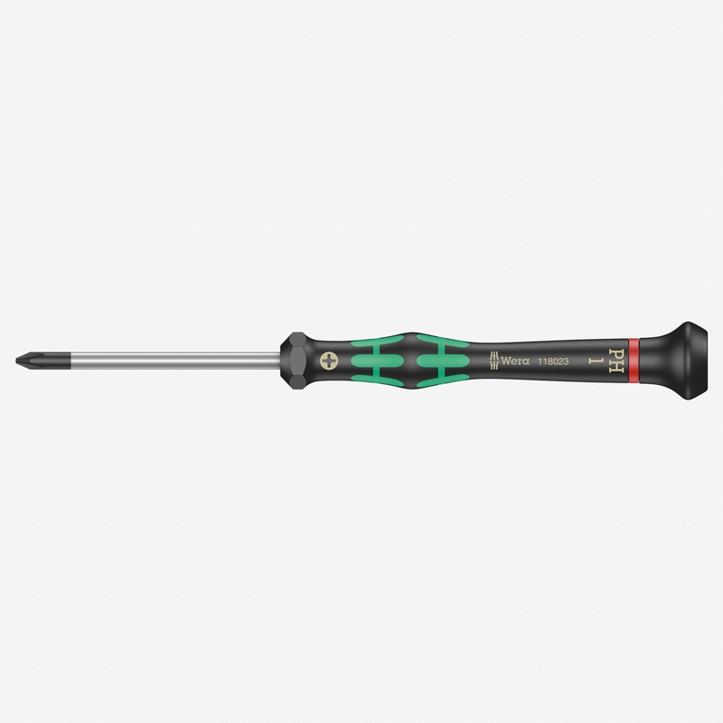 Wera 118023 PH #1 x 60mm Kraftform Micro Phillips Precision Screwdriver