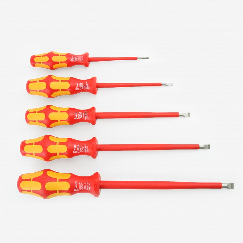 Wera 346275 VDE Insulated Slotted Screwdriver Set