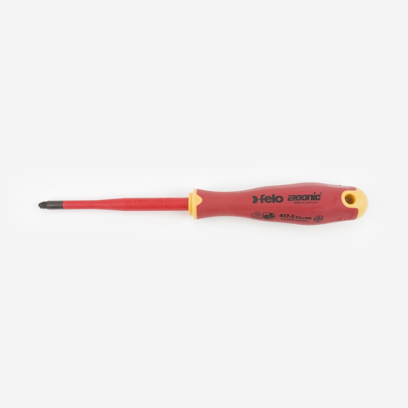 Felo E-slim Insulated #2 x 100mm Slotted/Phillips Screwdriver