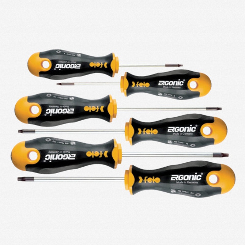 Felo Ergonic 6 Piece Torx Screwdriver Set T8-T25