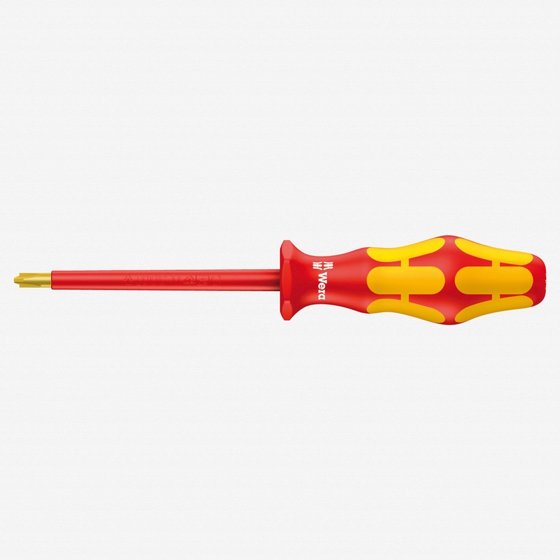 Wera 006380 Kraftform Plus VDE PlusMinus (Phillips/Slotted) Screwdriver, #1 x 80mm