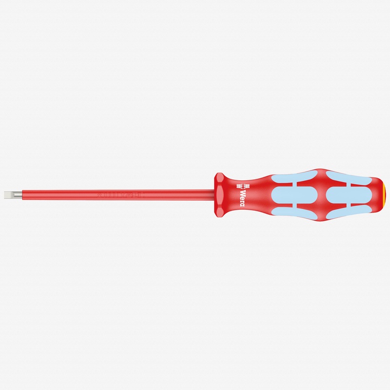 Wera 022730 Kraftform Plus VDE Stainless Steel Slotted Screwdriver, 3.5 x 100mm
