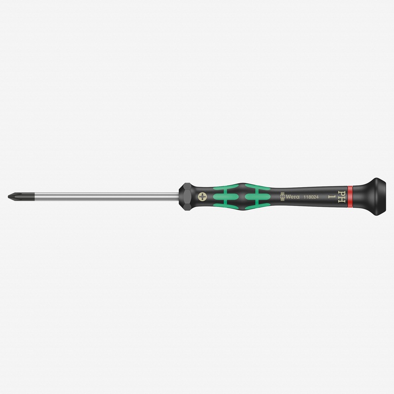 Wera 118024 PH #1 x 80mm Kraftform Micro Phillips Precision Screwdriver