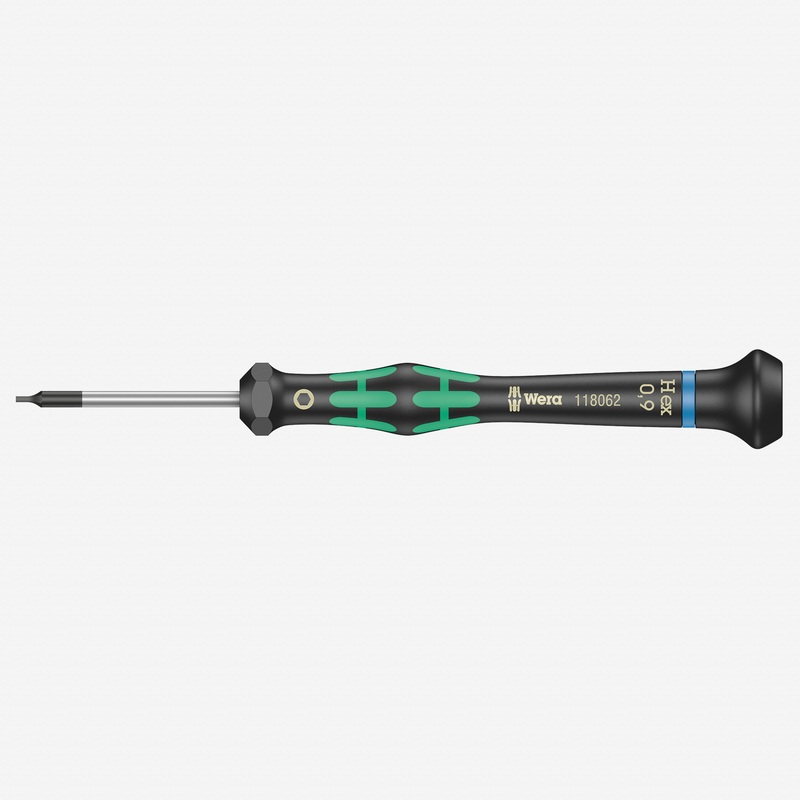 Wera 118062 0.9 x 40mm Kraftform Micro Hex Precision Screwdriver