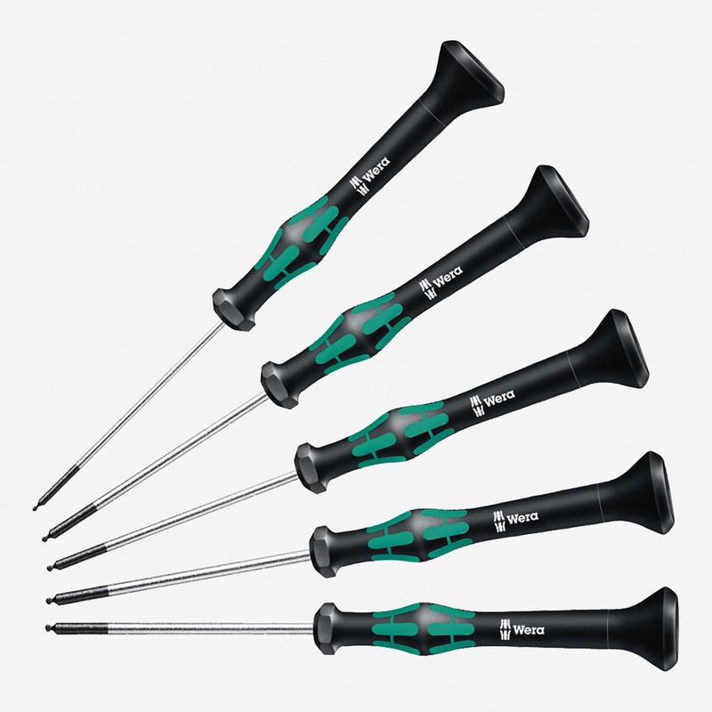 Wera 345275 Kraftform Micro Ball End Hex Metric Precision Screwdriver Set