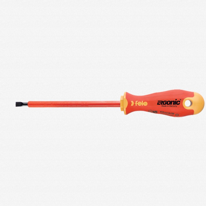 Felo Ergonic Insulated 6.5 x 150mm Slotted Screwdriver