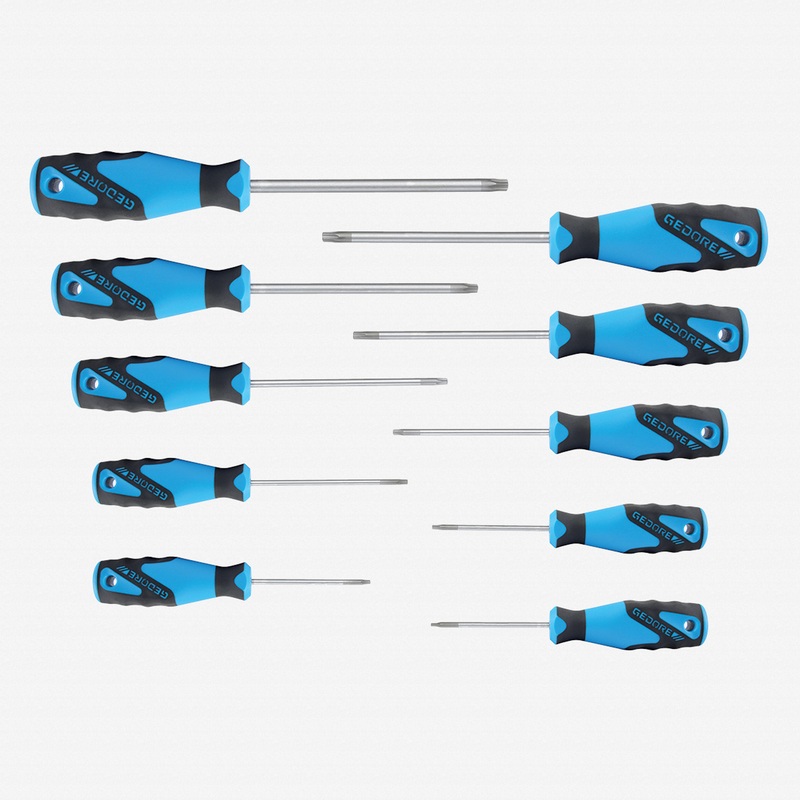 Gedore 2163 TX-010 3C-Screwdriver set 10 pcs TORX T7-T40