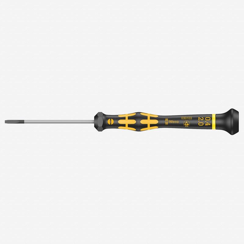 Wera 030103 2 x 60mm ESD Safe Slotted Precision Screwdriver