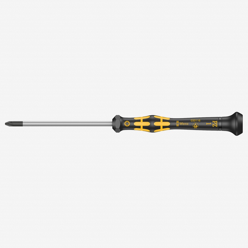 Wera 030116 PZ #1 x 60mm ESD Safe Pozidriv Precision Screwdriver