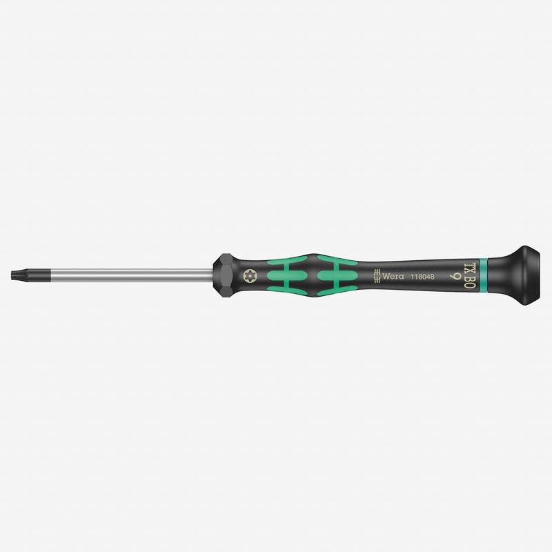 Wera 118048 T9s x 60mm Kraftform Micro Security Torx Precision Screwdriver
