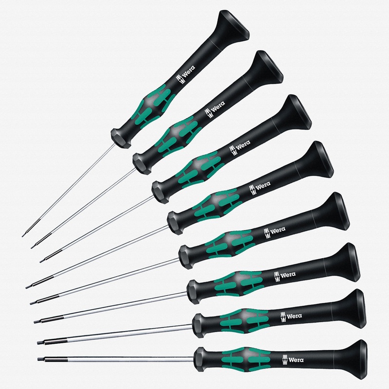 Wera 345274 Kraftform Micro Hex SAE Precision Screwdriver Set