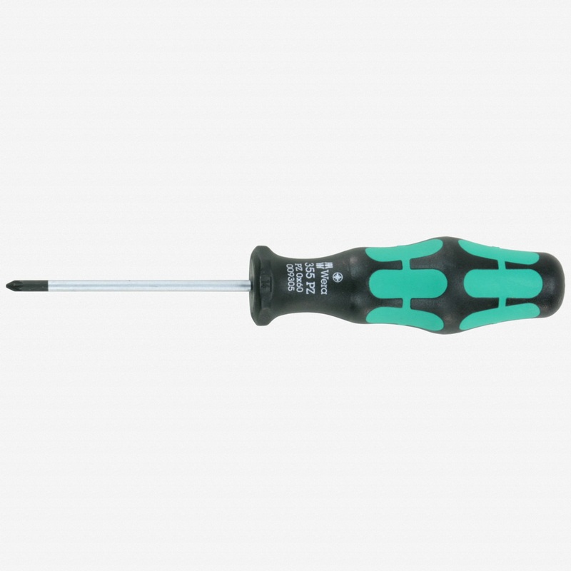 Wera 009305 PZ #0 x 60mm Kraftform Plus Pozidriv Screwdriver