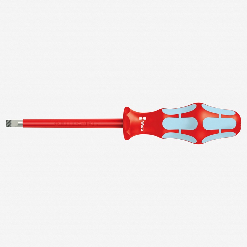 Wera 022731 Kraftform Plus VDE Stainless Steel Slotted Screwdriver, 4.0 x 100mm