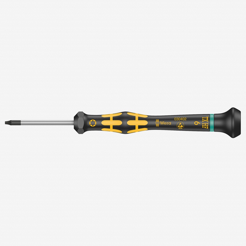 Wera 030402 T6 x 40mm ESD Safe Kraftform Micro Torx HF Precision Screwdriver