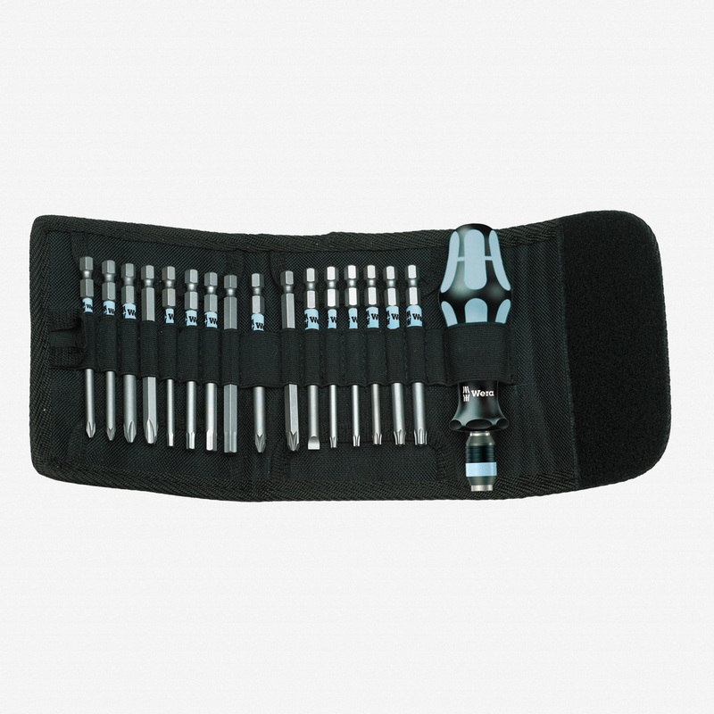 Wera 071117 Kraftform Kompakt 60 Stainless Steel 17 Piece SAE Set