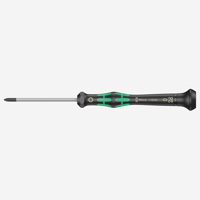 Wera 118030 PZ #0 x 60mm Kraftform Micro Pozidriv Precision Screwdriver
