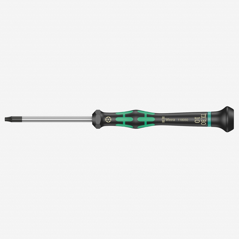 Wera 118050 T10s x 60mm Kraftform Micro Security Torx Precision Screwdriver