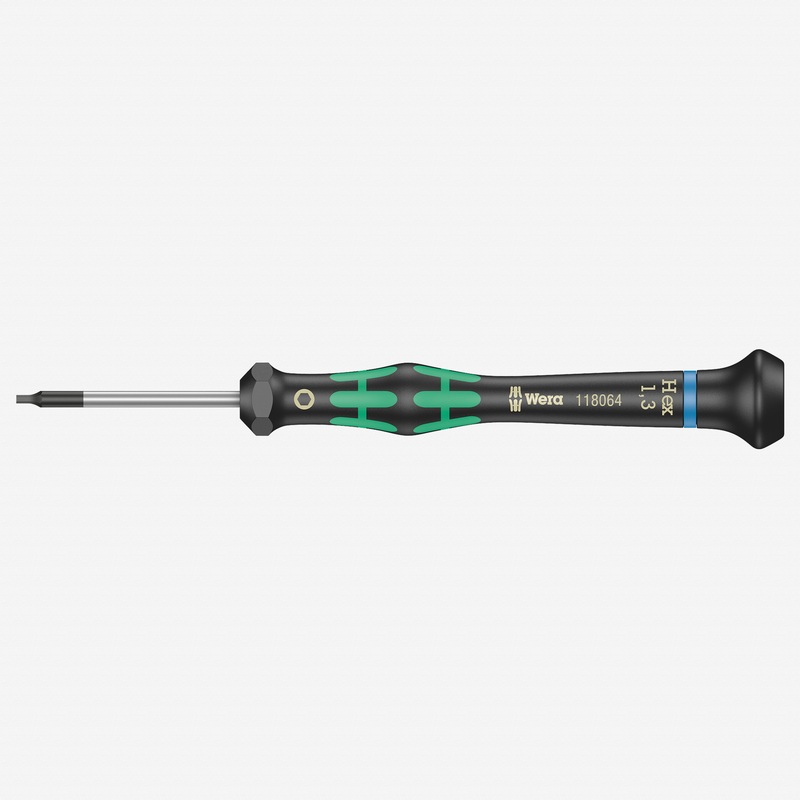 Wera 118064 1.3 x 40mm Kraftform Micro Hex Precision Screwdriver