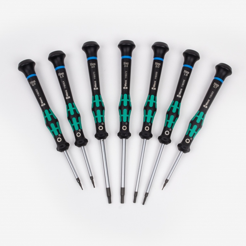 Wera 345273 Kraftform Micro Hex Metric Precision Screwdriver Set