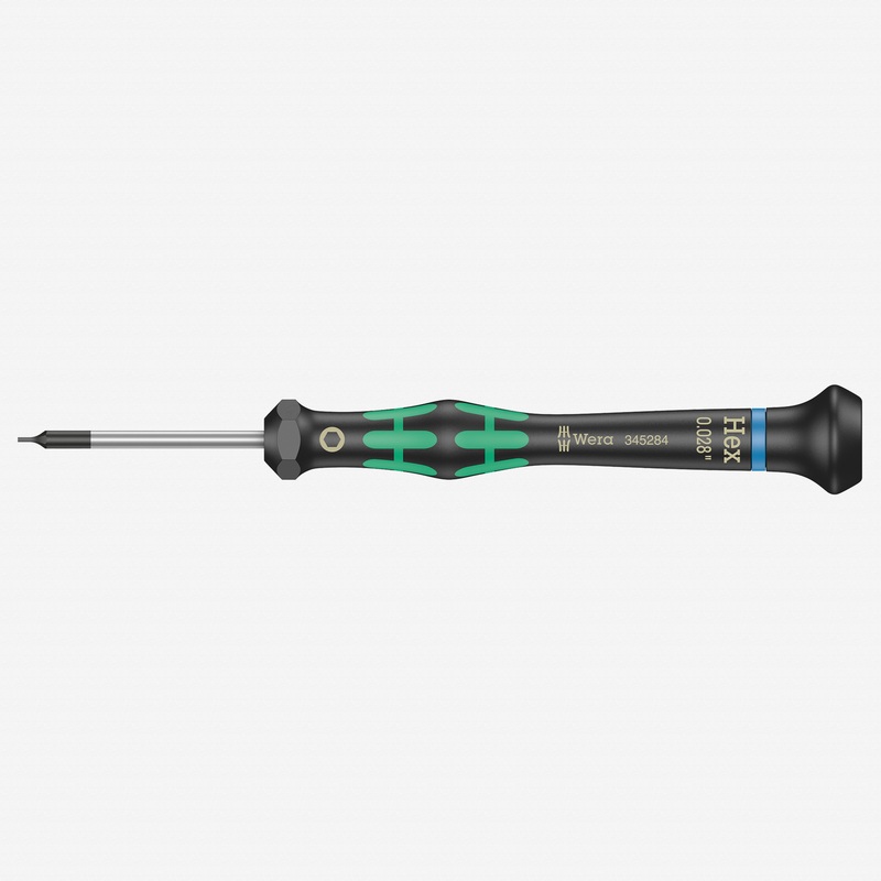 Wera 345284 0.028" x 40mm Kraftform Micro Hex Precision Screwdriver