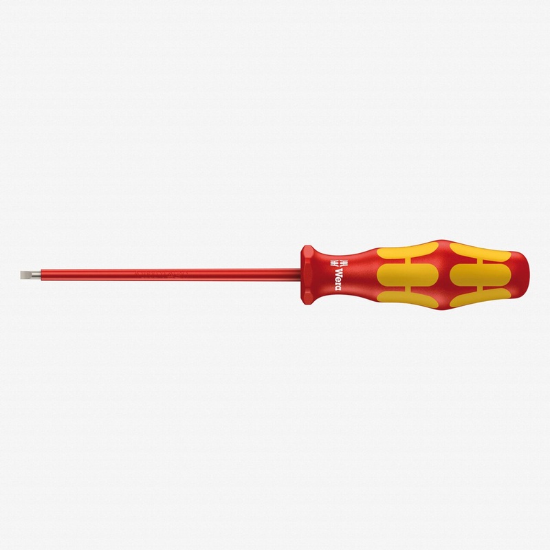 Wera 006100 Kraftform Plus VDE Slotted Screwdriver, 2.5 x 80mm