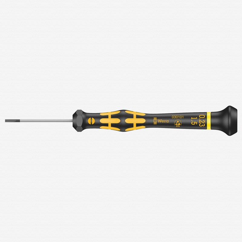 Wera 030101 1.5 x 40mm ESD Safe Slotted Precision Screwdriver