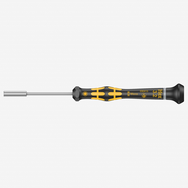Wera 030415 3.2 x 60mm ESD Safe Precision Nut Driver