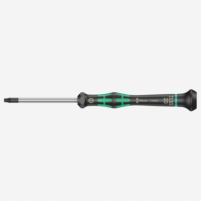 Wera 118054 T20s x 60mm Kraftform Micro Security Torx Precision Screwdriver