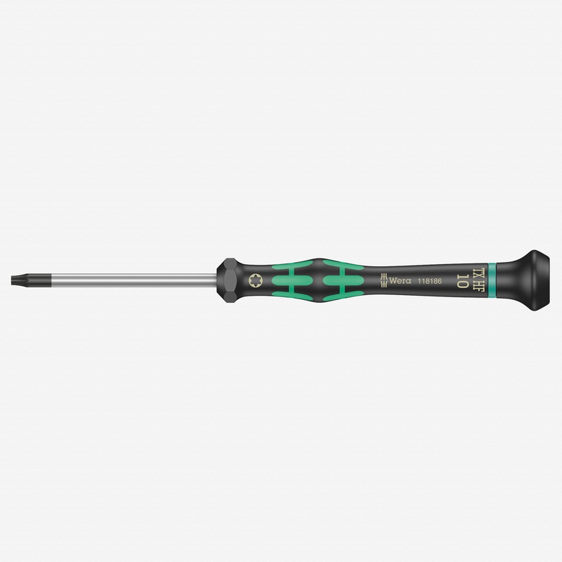 Wera 118186 T10 x 60mm Kraftform Micro Torx HF Precision Screwdriver