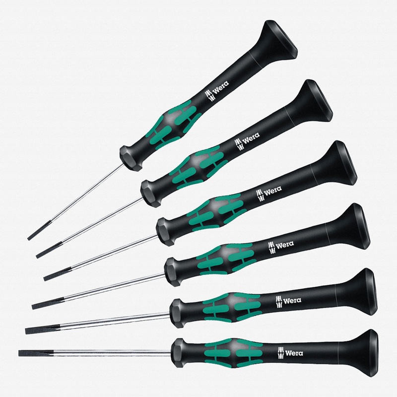 Wera 345270 Kraftform Micro Slotted Precision Screwdriver Set