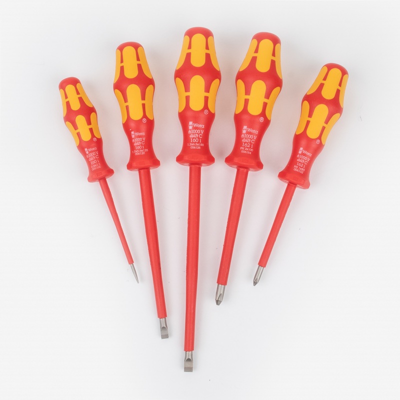 Wera 346276 VDE Insulated Slotted and Phillips Screwdriver Set
