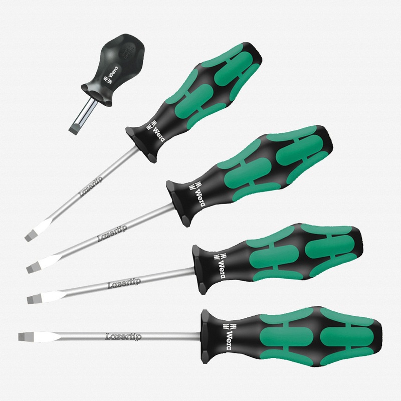 Wera 346302 Kraftform Plus Slotted Screwdriver Set