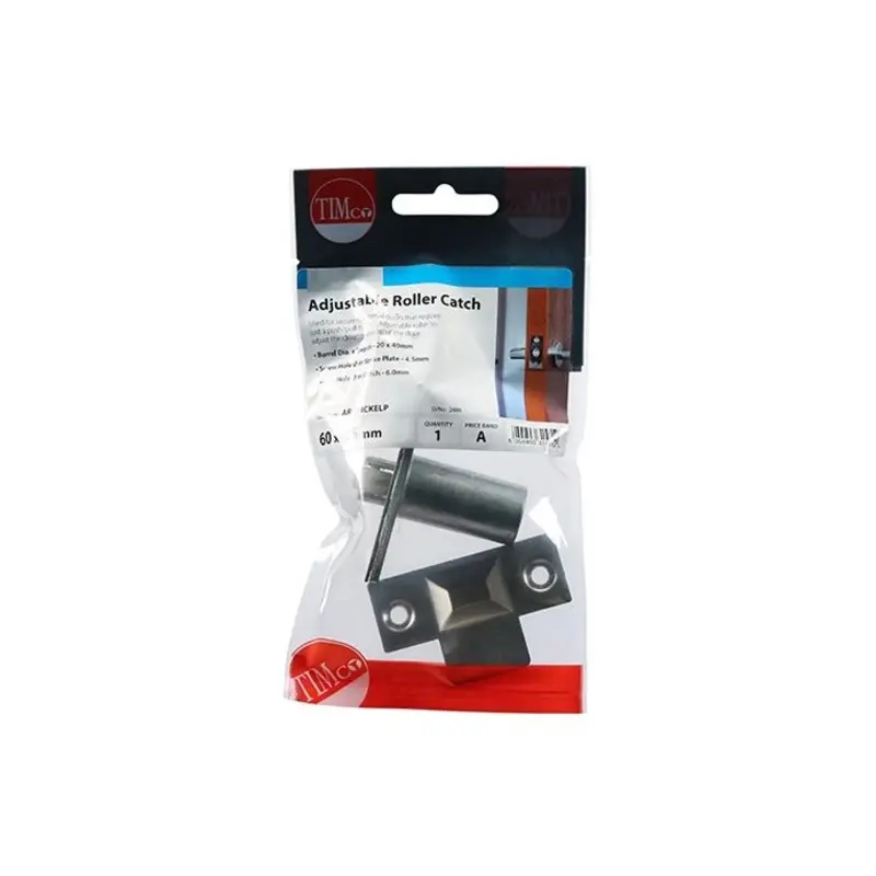 TIMCO Adjustable Roller Catch Nickel - 39 x 59