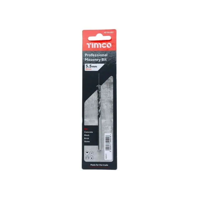 TIMCO Masonry Drill Bits - 5.5 x 85