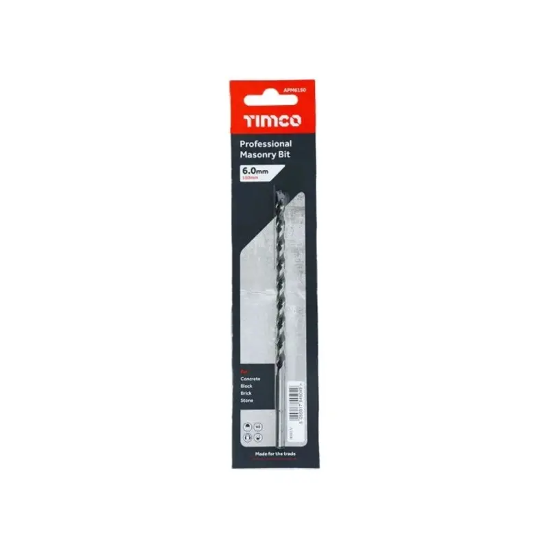 TIMCO Masonry Drill Bits - 6.0 x 150